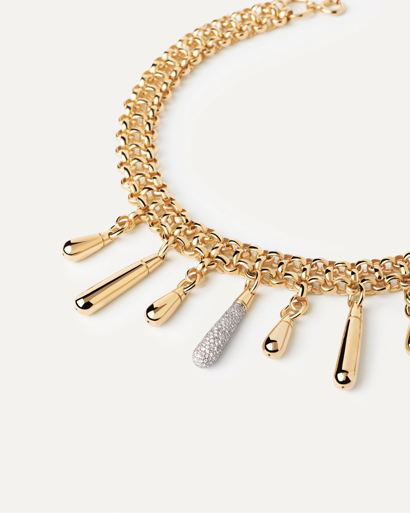 Crystal and zirconia  necklaces