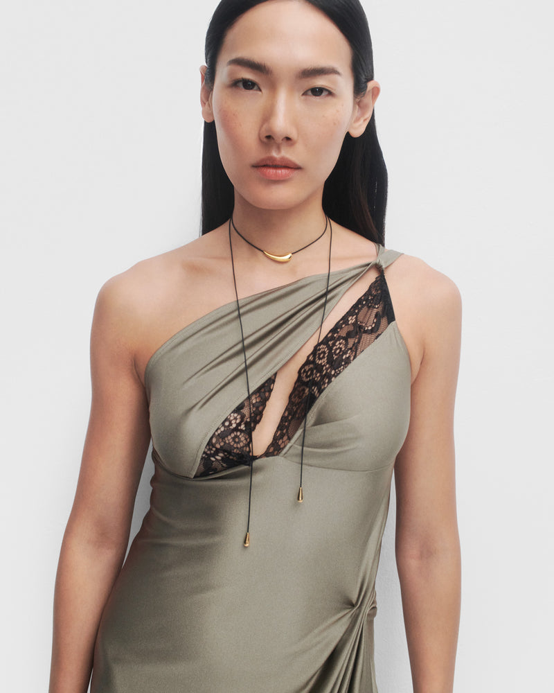 Collana in corda Orbit - 
  
    Argento sterling / Placcatura in Oro 18K
  
