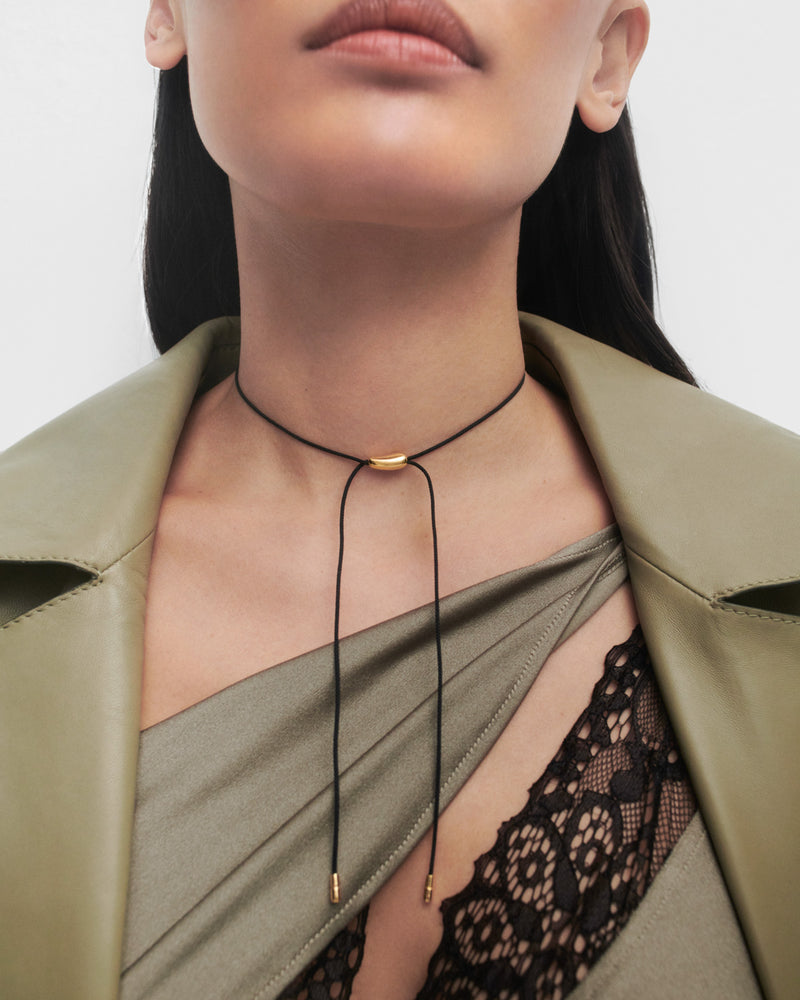 Collana in corda Oslo - 
  
    Argento sterling / Placcatura in Oro 18K
  
