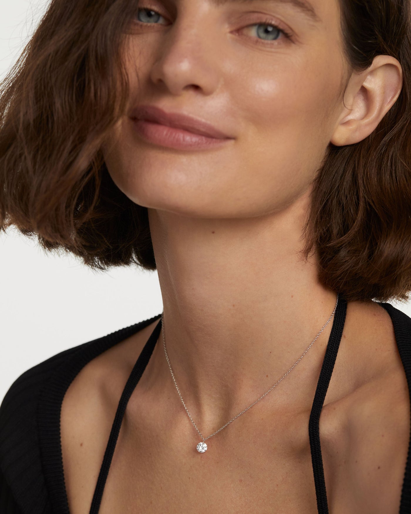 Crystal and zirconia  necklaces