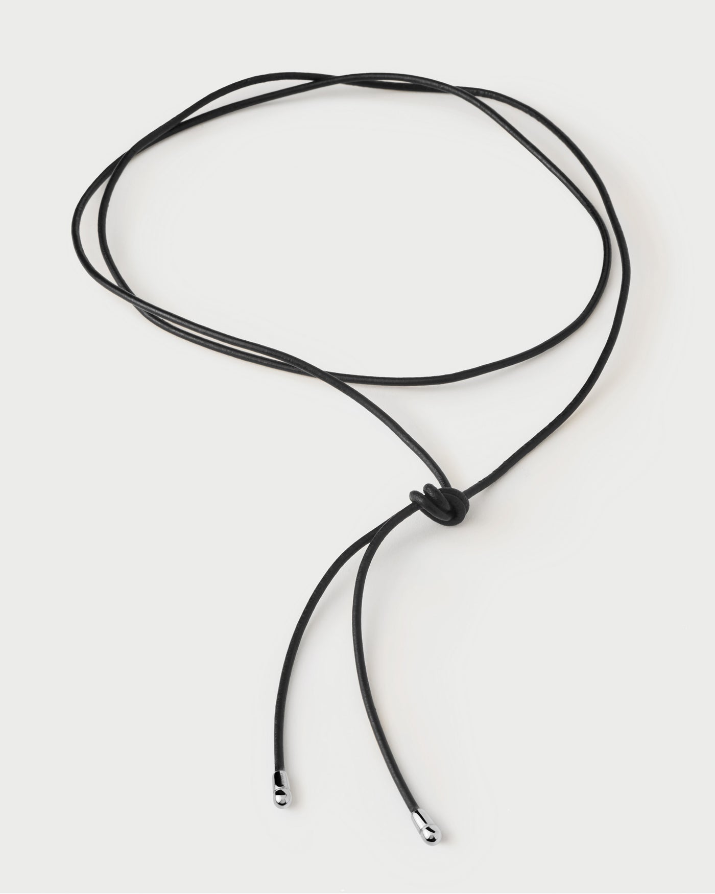 Dana Silver leather bow necklace - 
  
    Sterling Silver
  
