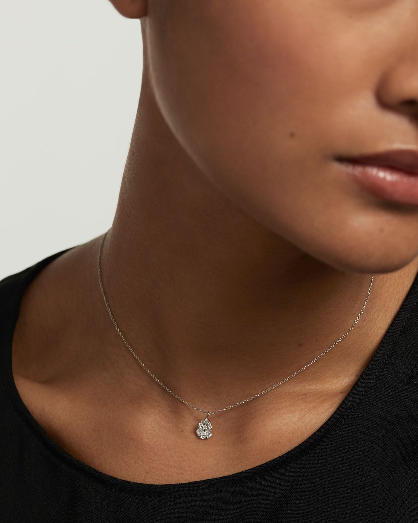 Crystal and zirconia  necklaces
