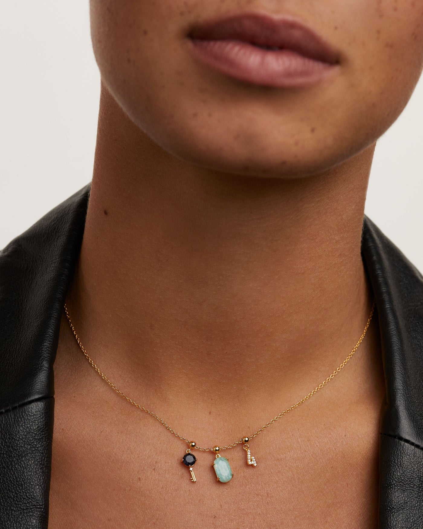 Crystal and zirconia  charms