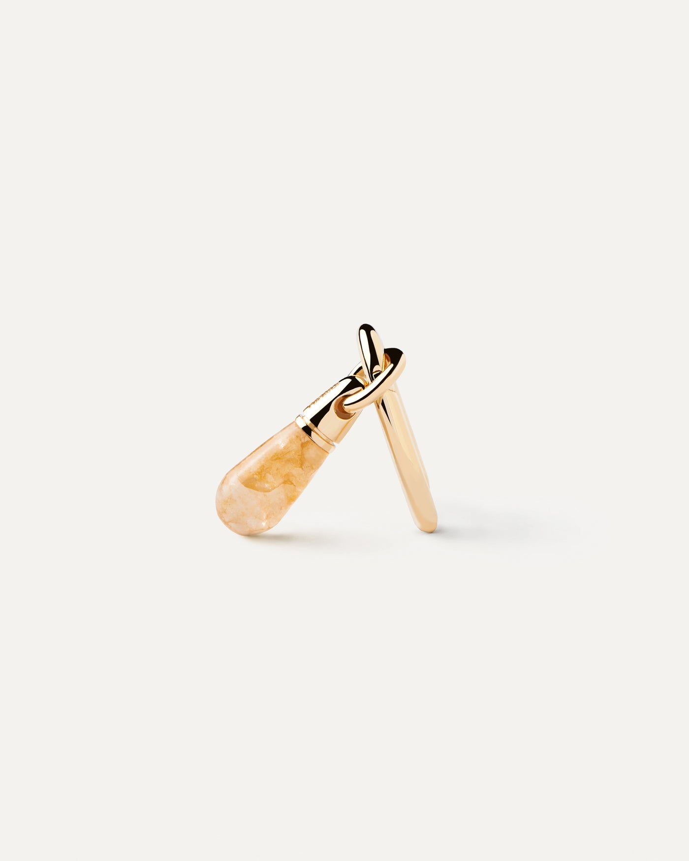 Yellow Aventurine Jupiter Single Hoop - 
        
          Sterling Silver / 18K Gold plating
        
      