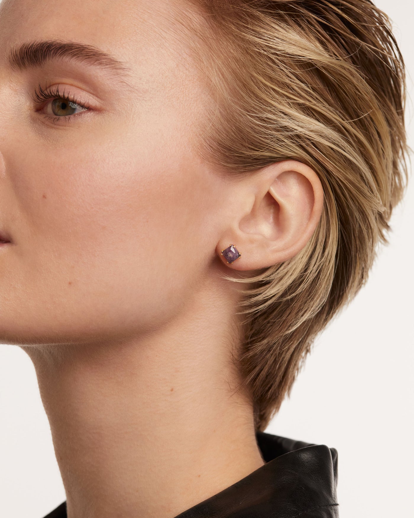 Charoite  ear piercings