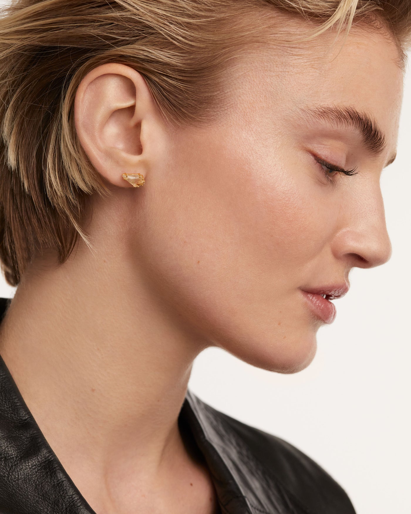 Quartz  ear piercings