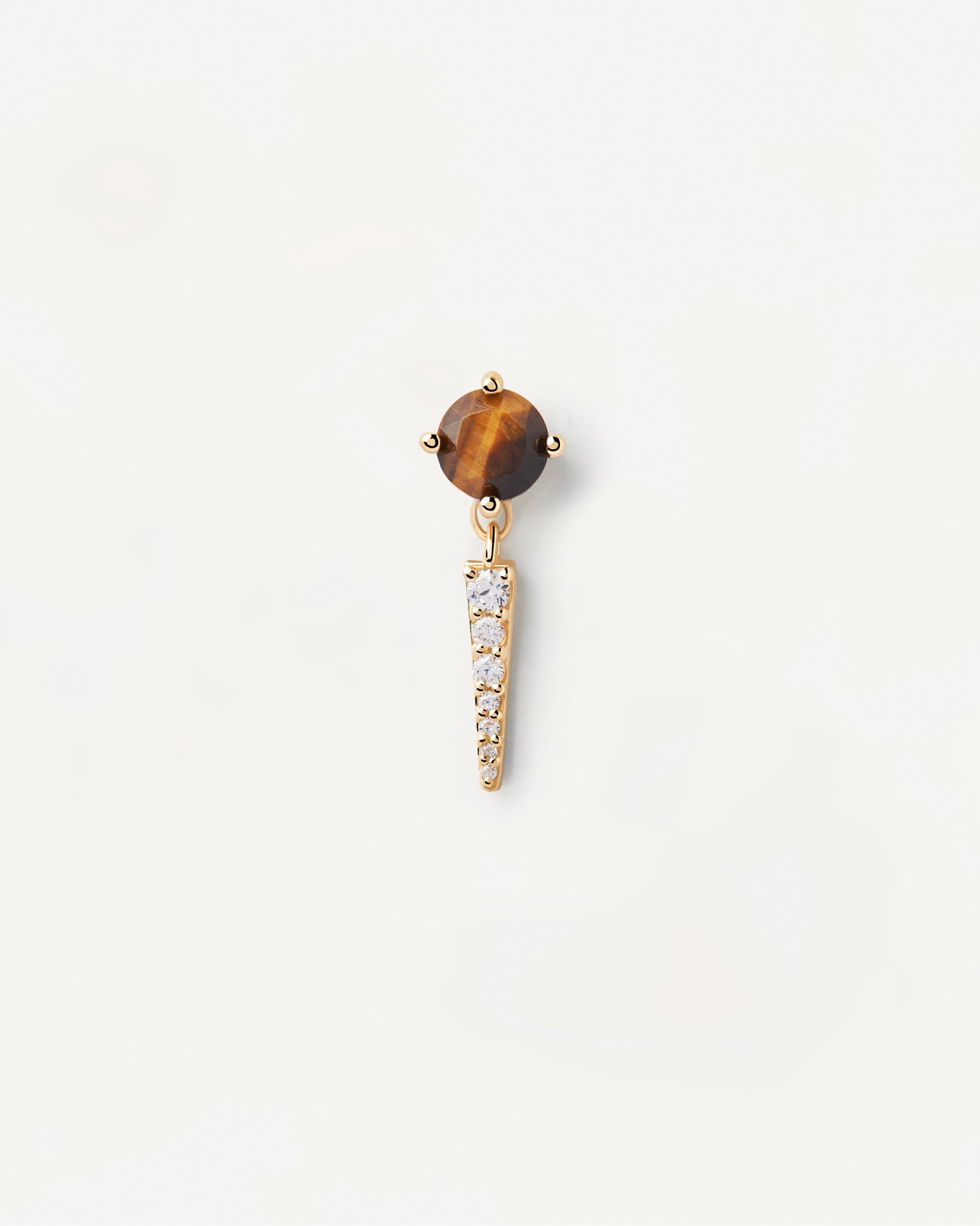 Crystal and zirconia Tiger eye ear piercings