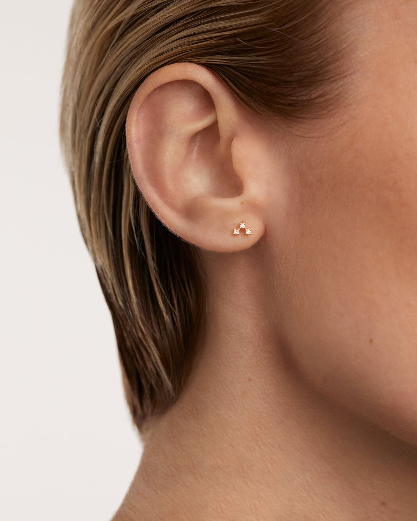 Diamond  ear piercings