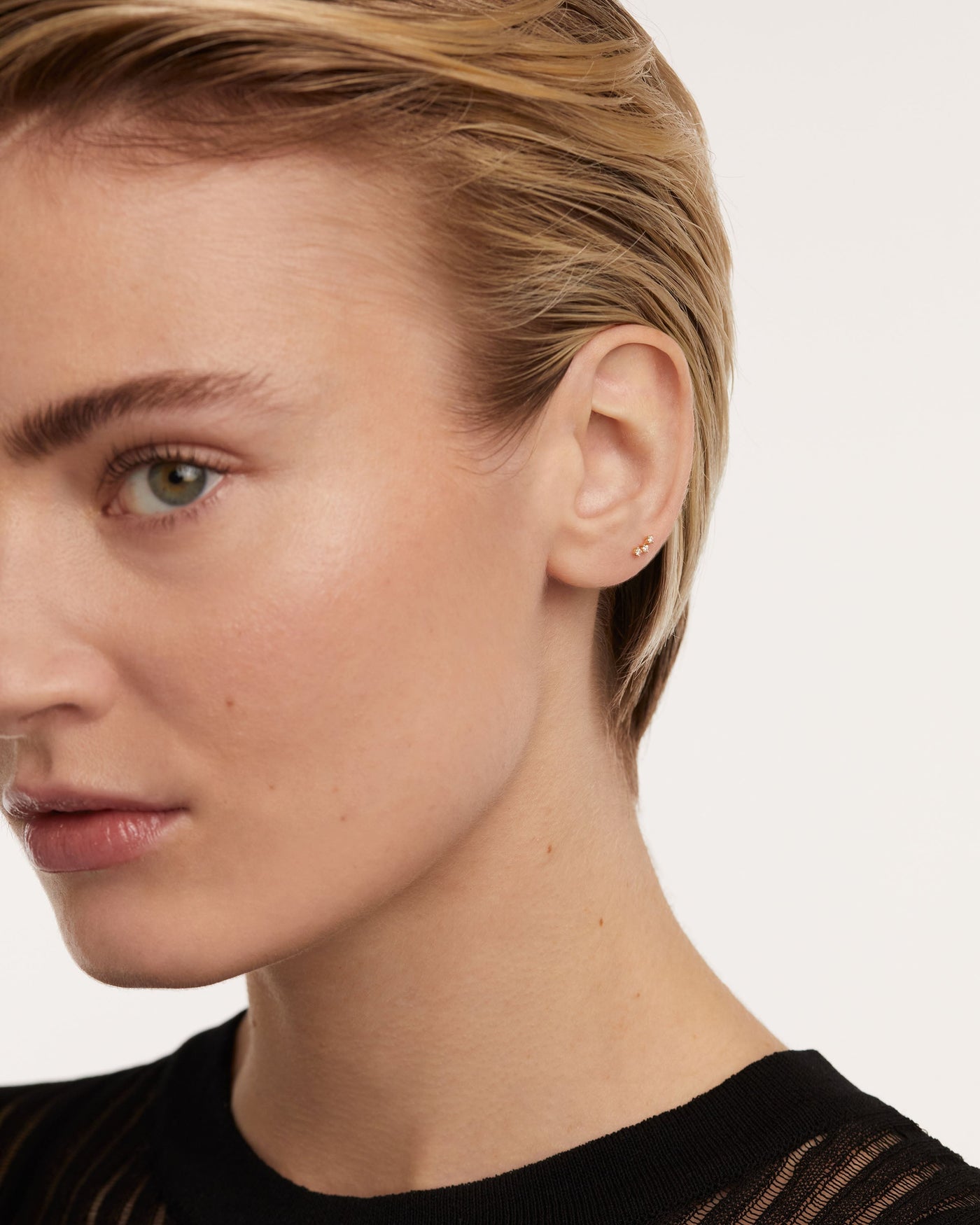 Diamond  ear piercings