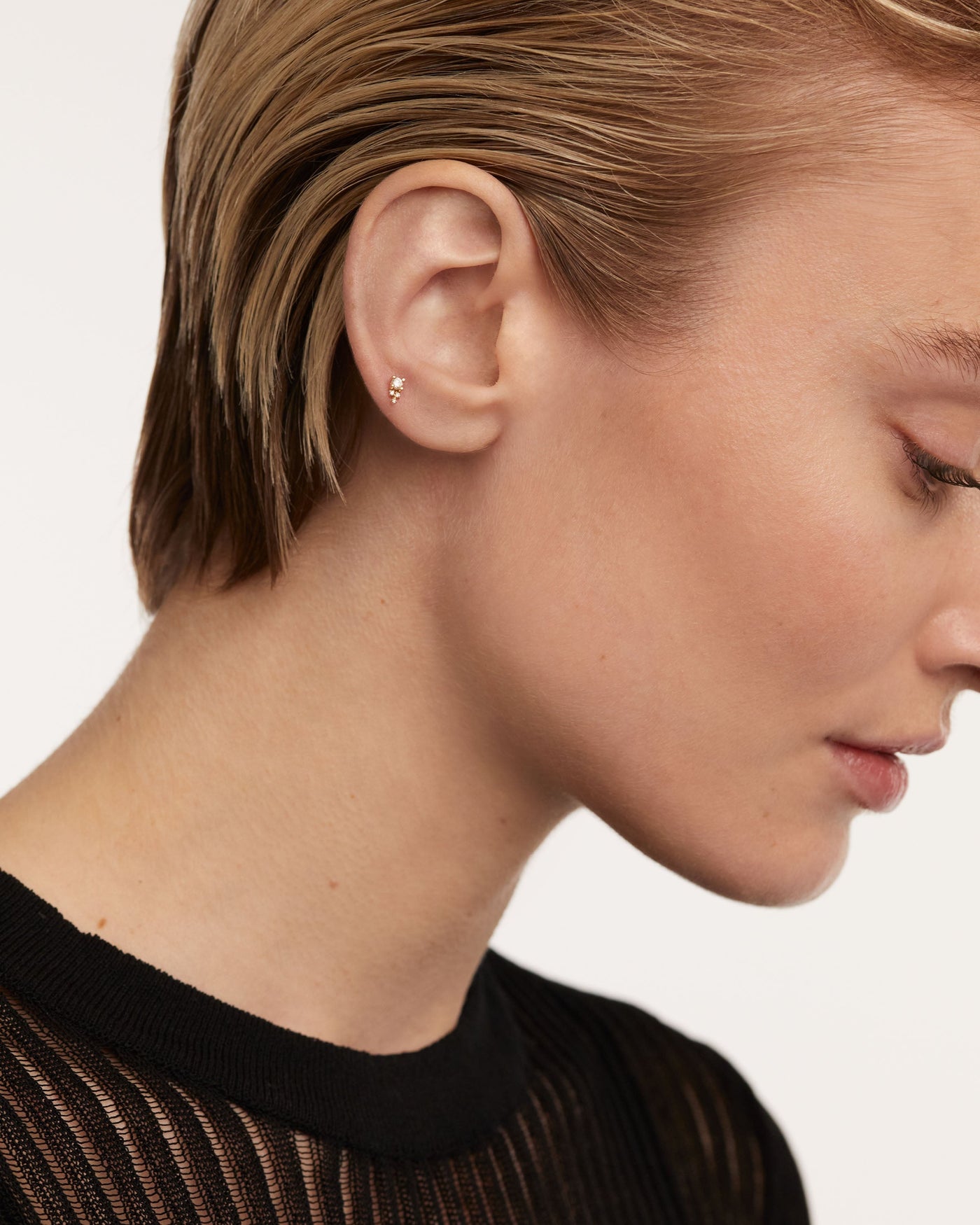Diamond  ear piercings