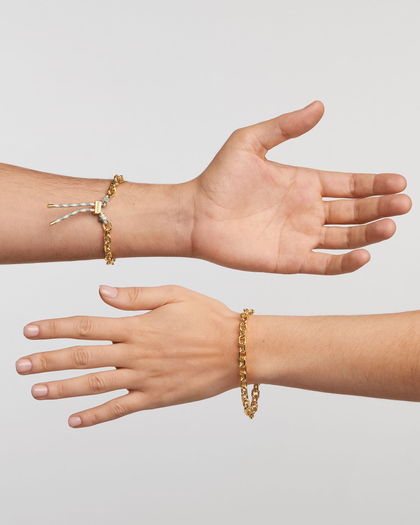 Bracciale Catena e Corda Sky Essential - 
  
    Corda / Placcatura in Oro 18K
  
