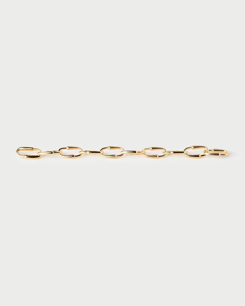 Bracciale a catena Loop - 
  
    Ottone / Placcatura in Oro 18K
  
