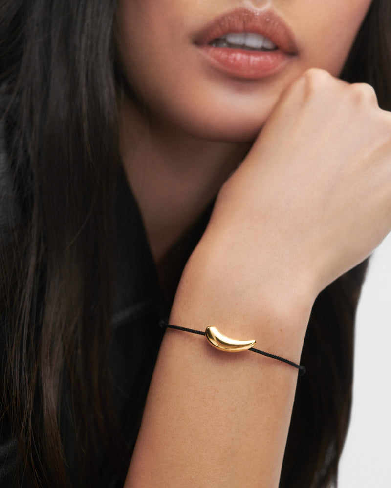 Bracciale in corda Orbit - 
  
    Argento sterling / Placcatura in Oro 18K
  
