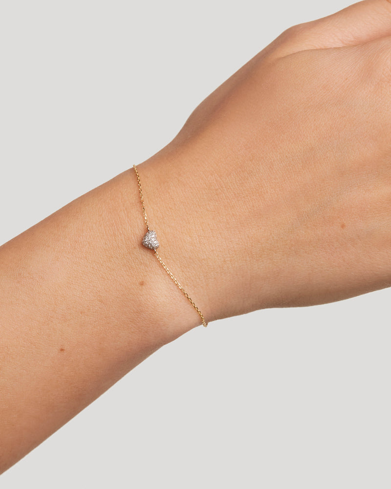 Bracciale in oro e diamanti Heart - 
  
    Oro 18K
  
