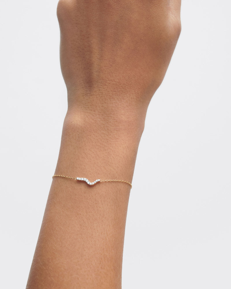 Bracciale in diamanti e oro Flow - 
  
    Oro 18K
  

