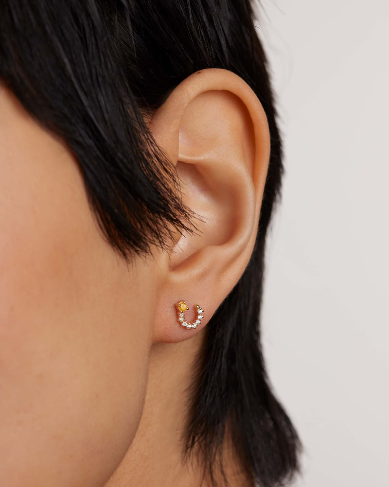 Villa Earrings - 
  
    Sterling Silver / 18K Gold plating
  
