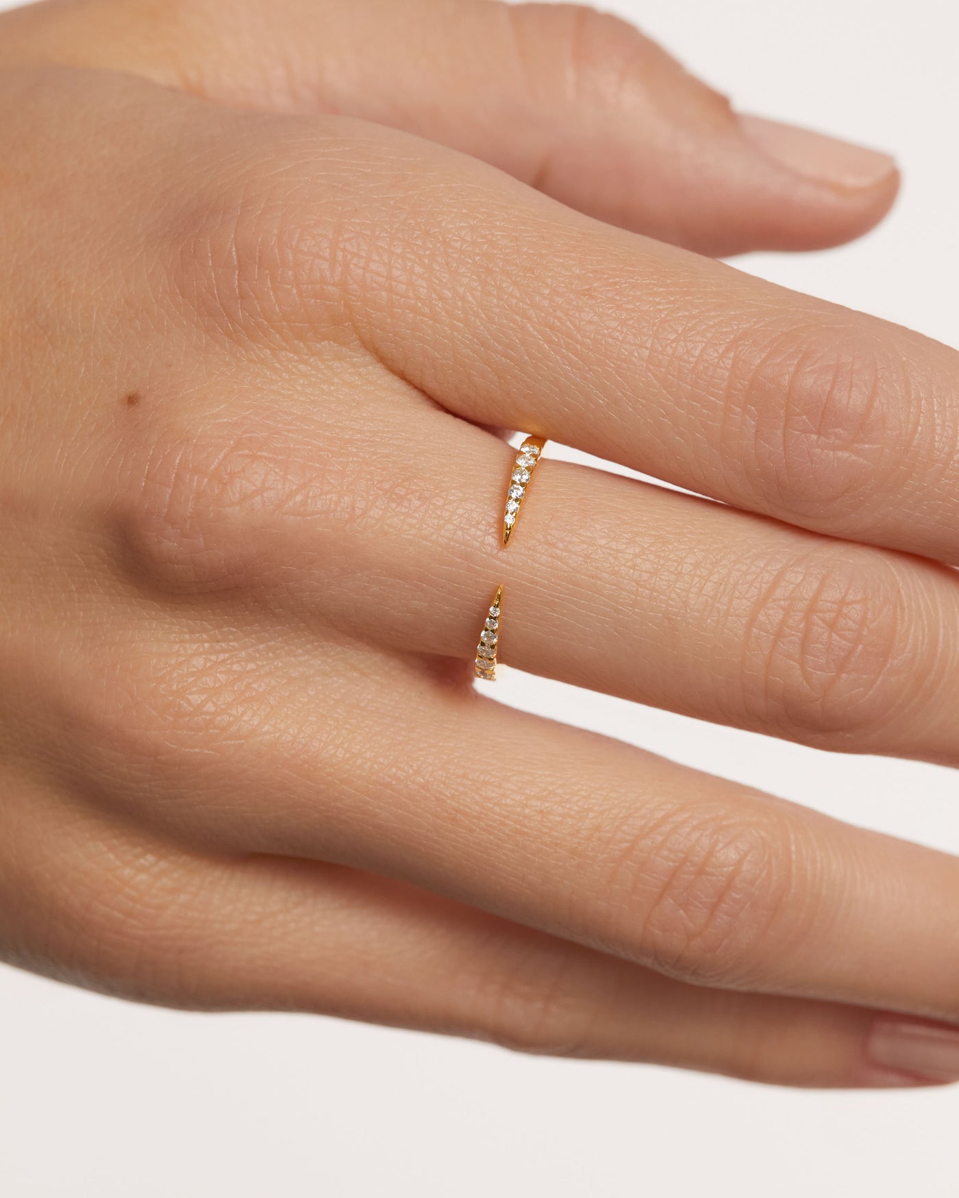 Crystal and zirconia  rings
