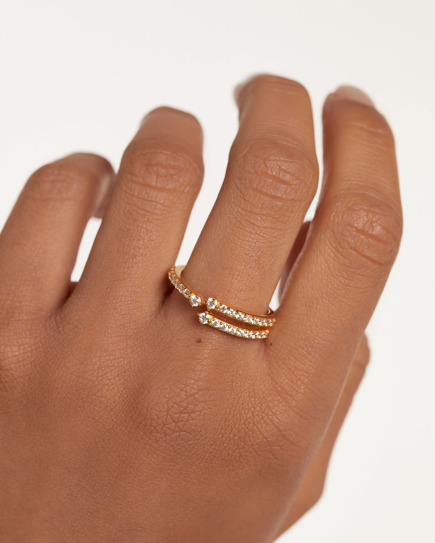 Crystal and zirconia  rings
