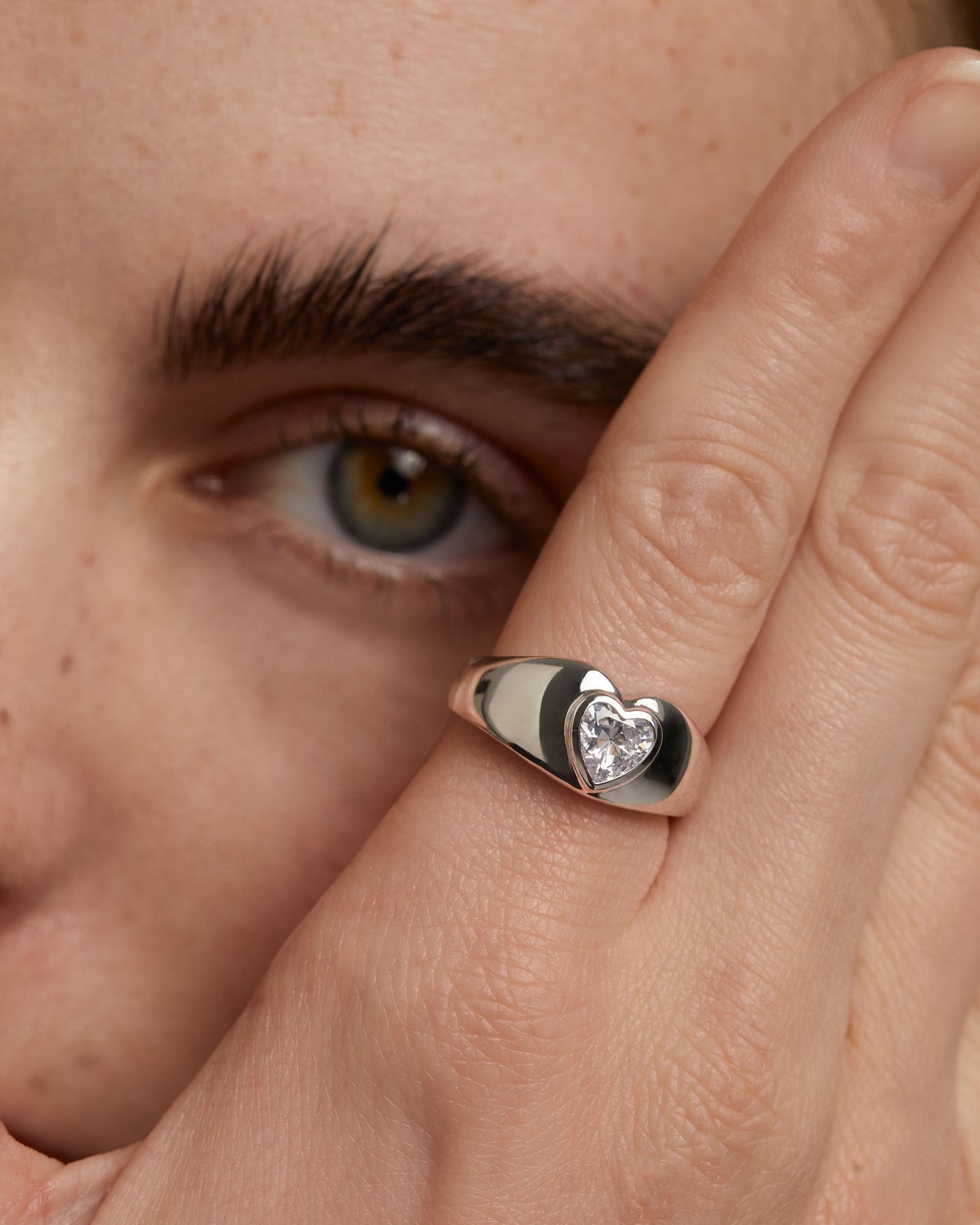 Crystal and zirconia  rings