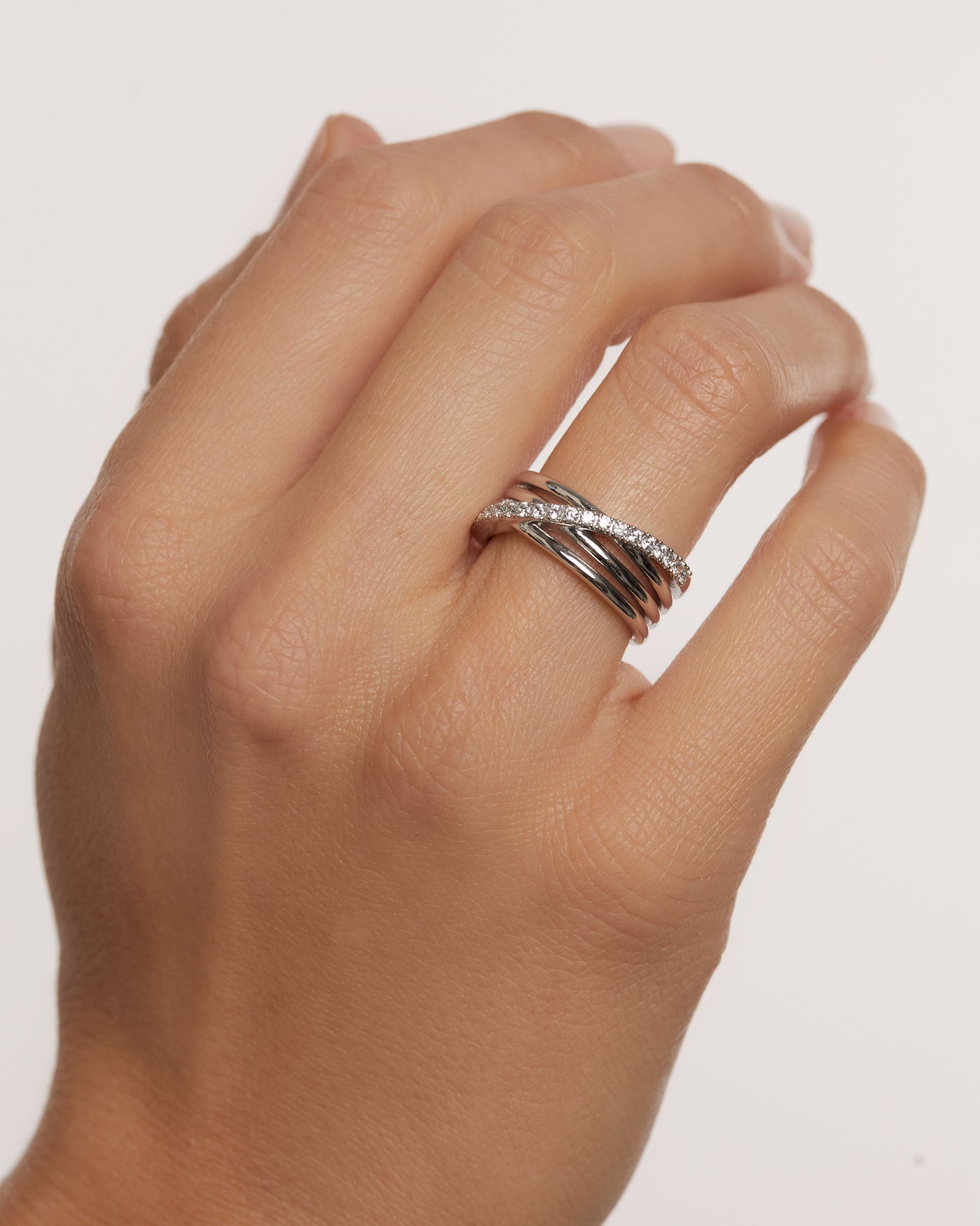 Crystal and zirconia  rings
