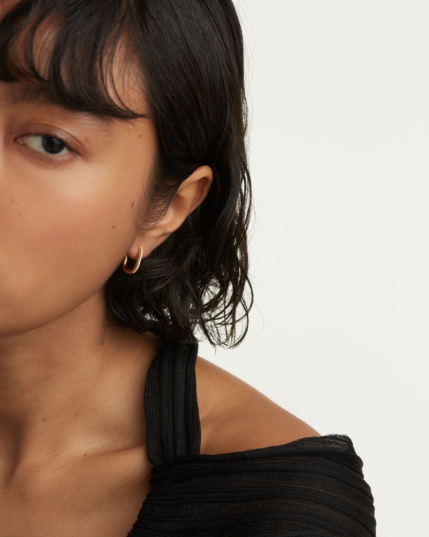 Crystal and zirconia  earrings
