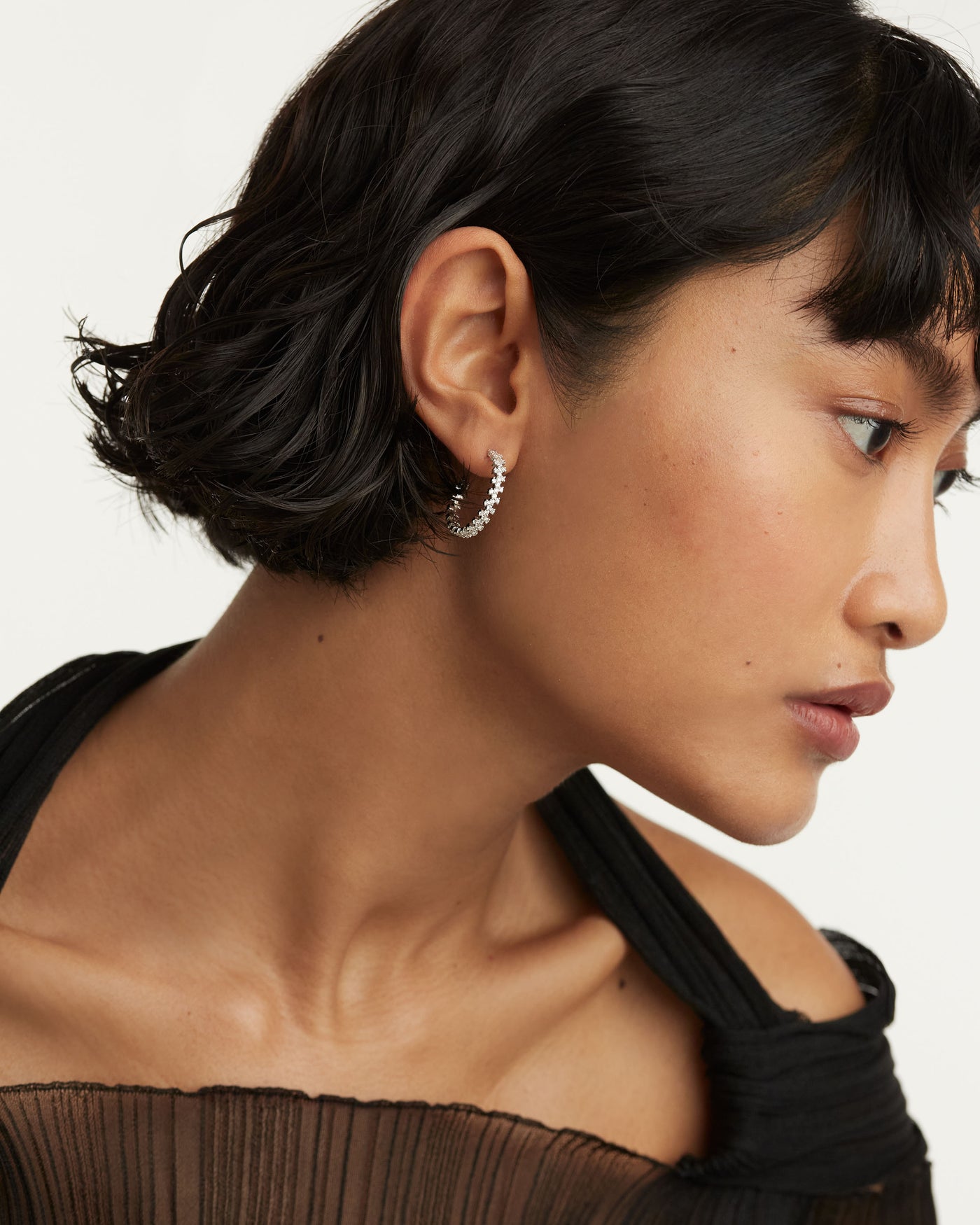 Crystal and zirconia  earrings