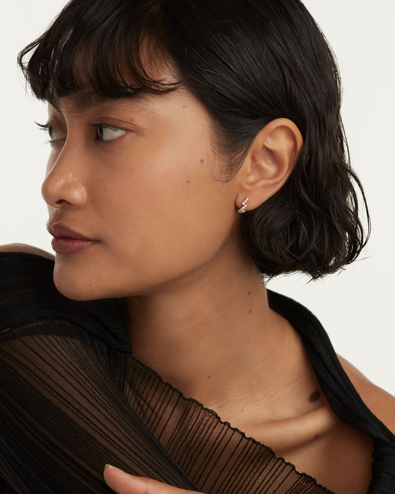 The Zipper Silver Earrings - 
  
    Sterling Silver
  
