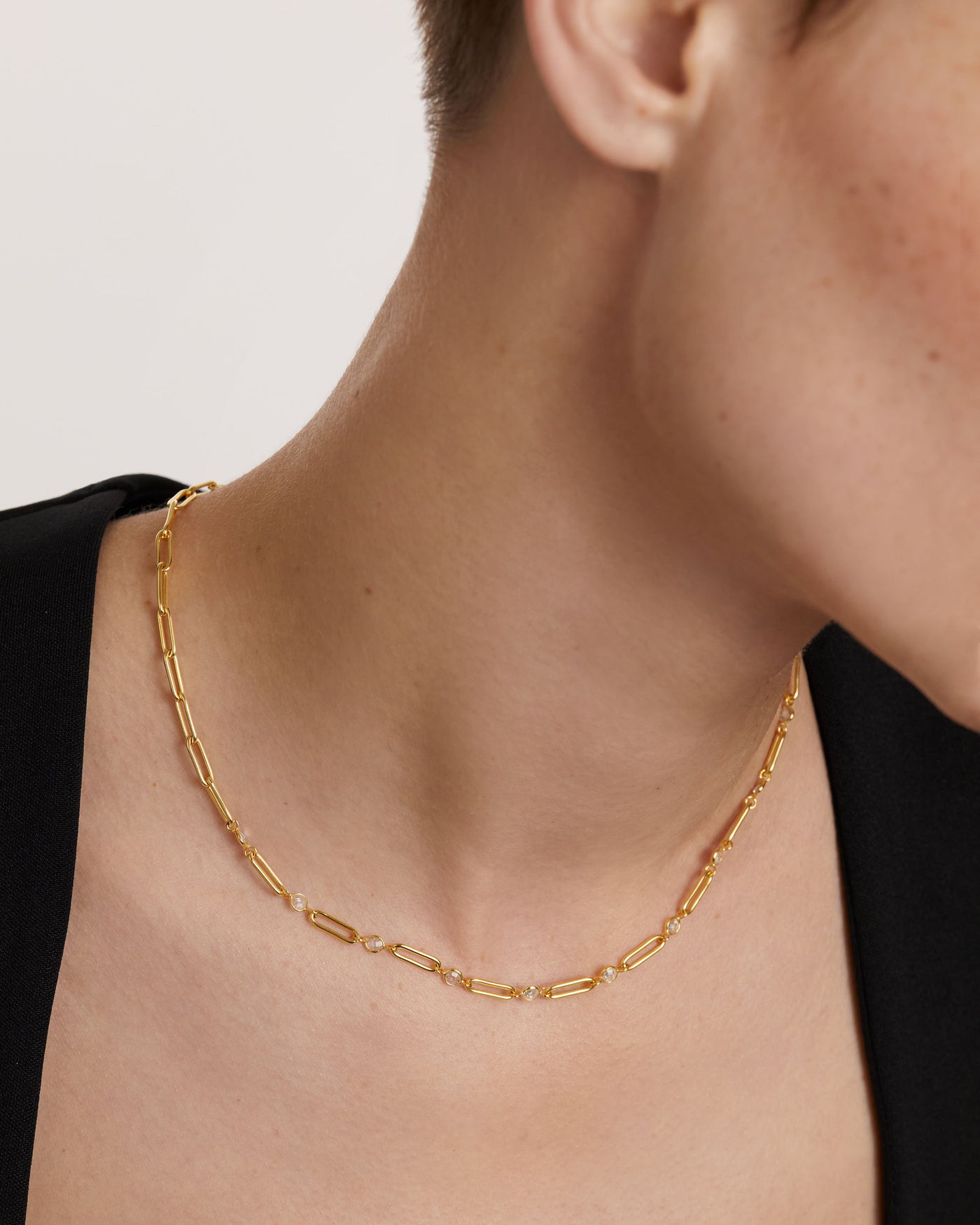 Crystal and zirconia  necklaces