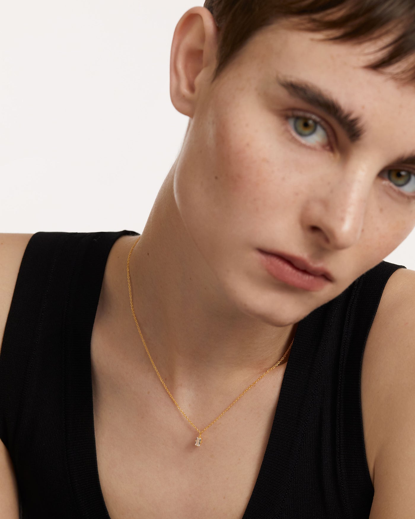 Crystal and zirconia  necklaces