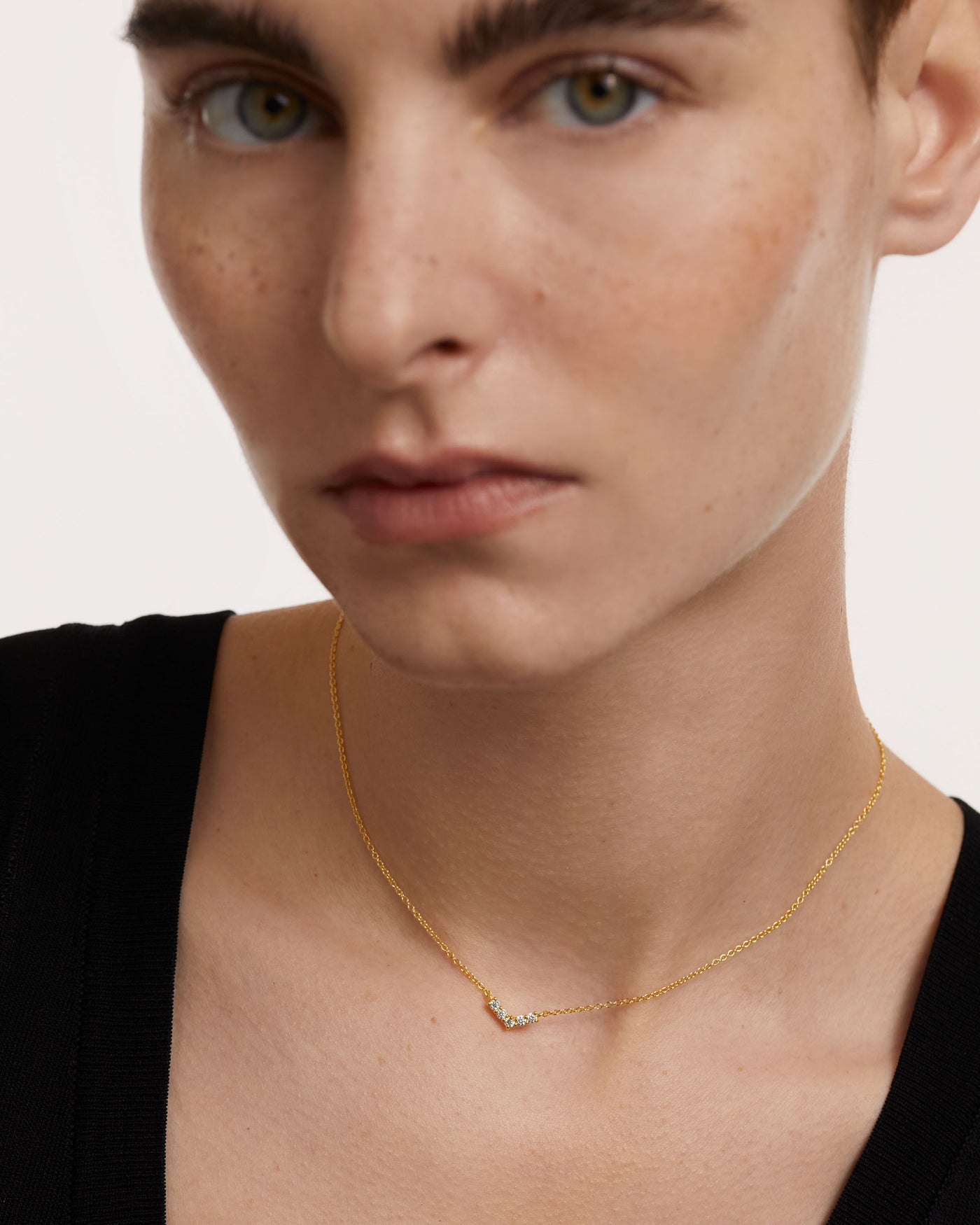 Crystal and zirconia  necklaces