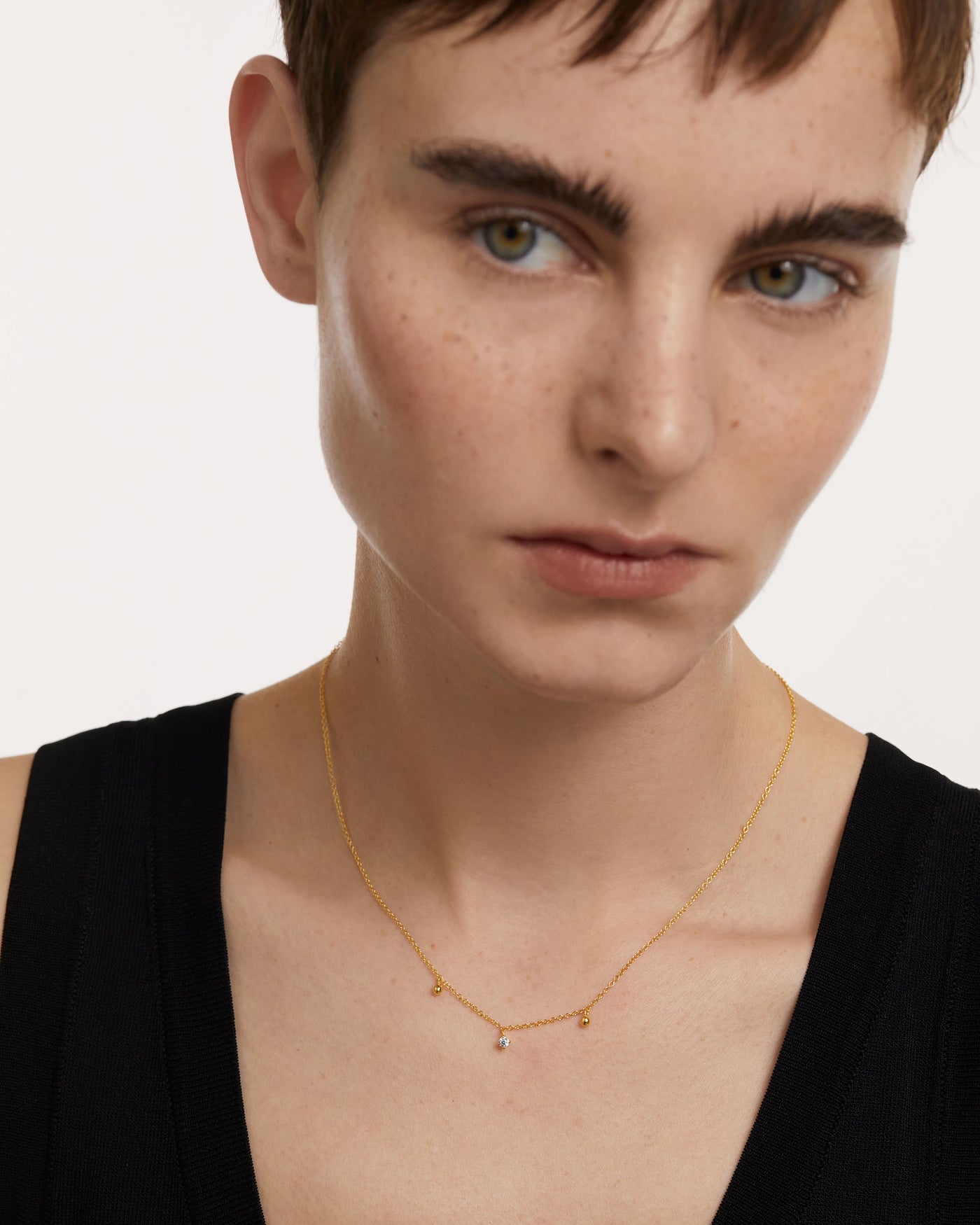 Crystal and zirconia  necklaces