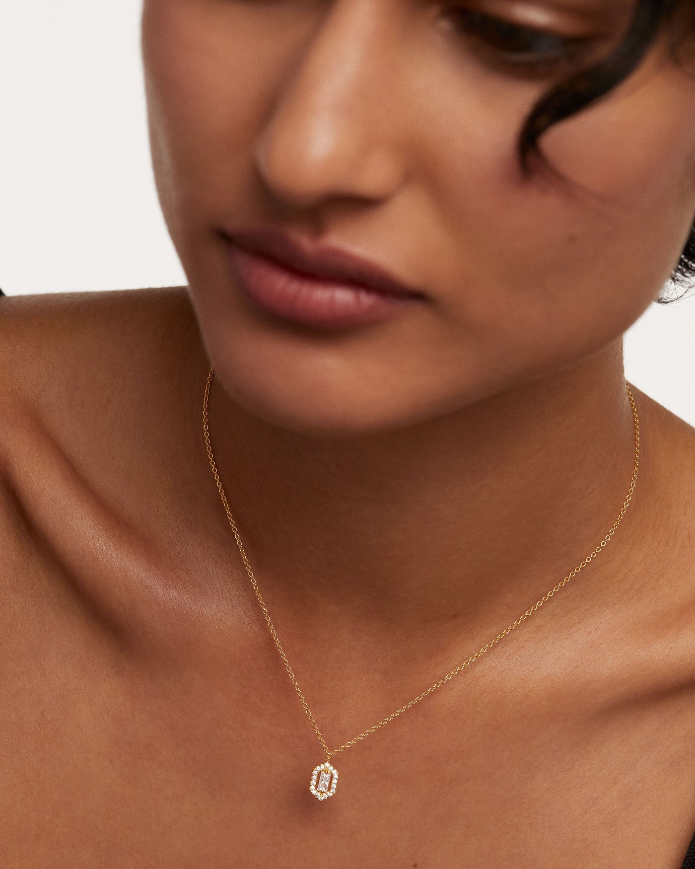 Crystal and zirconia  necklaces