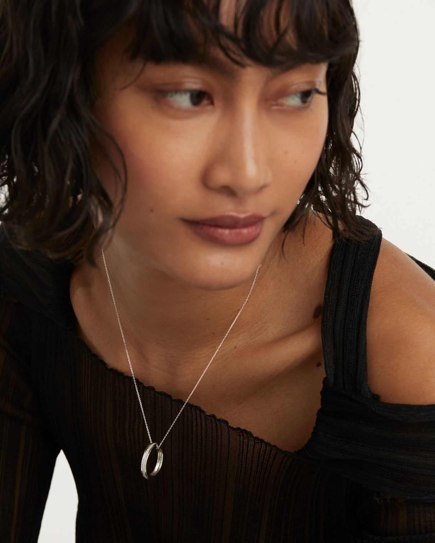 Crystal and zirconia  necklaces