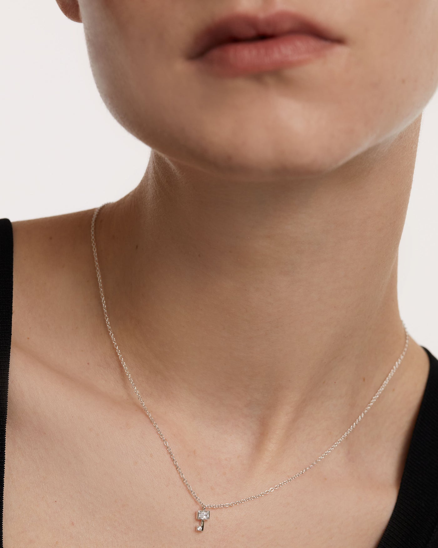 Crystal and zirconia  necklaces