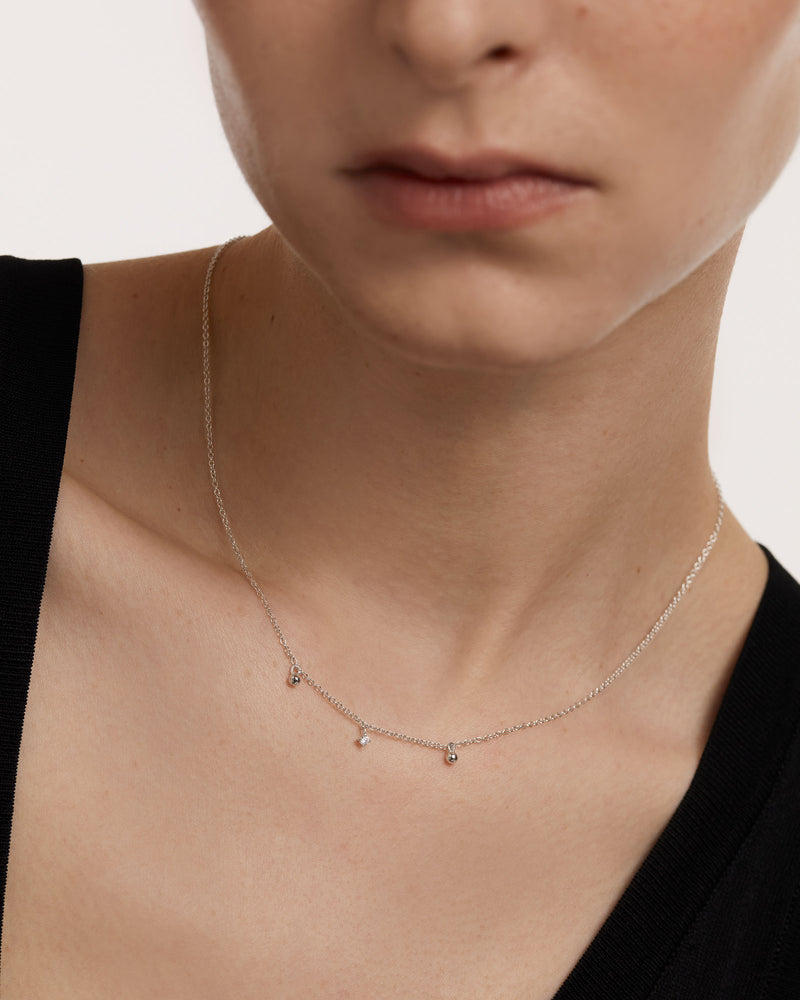 Love Triangle Silver Necklace - 
  
    Sterling Silver
  
