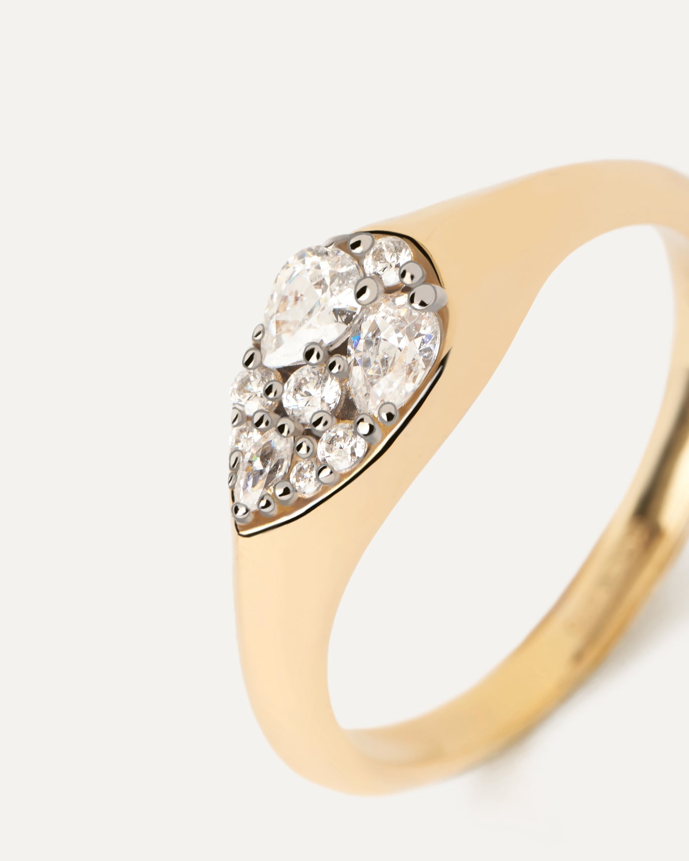 Vanilla Stamp Ring - 
        
          Sterling Silver / 18K Gold plating
        
      