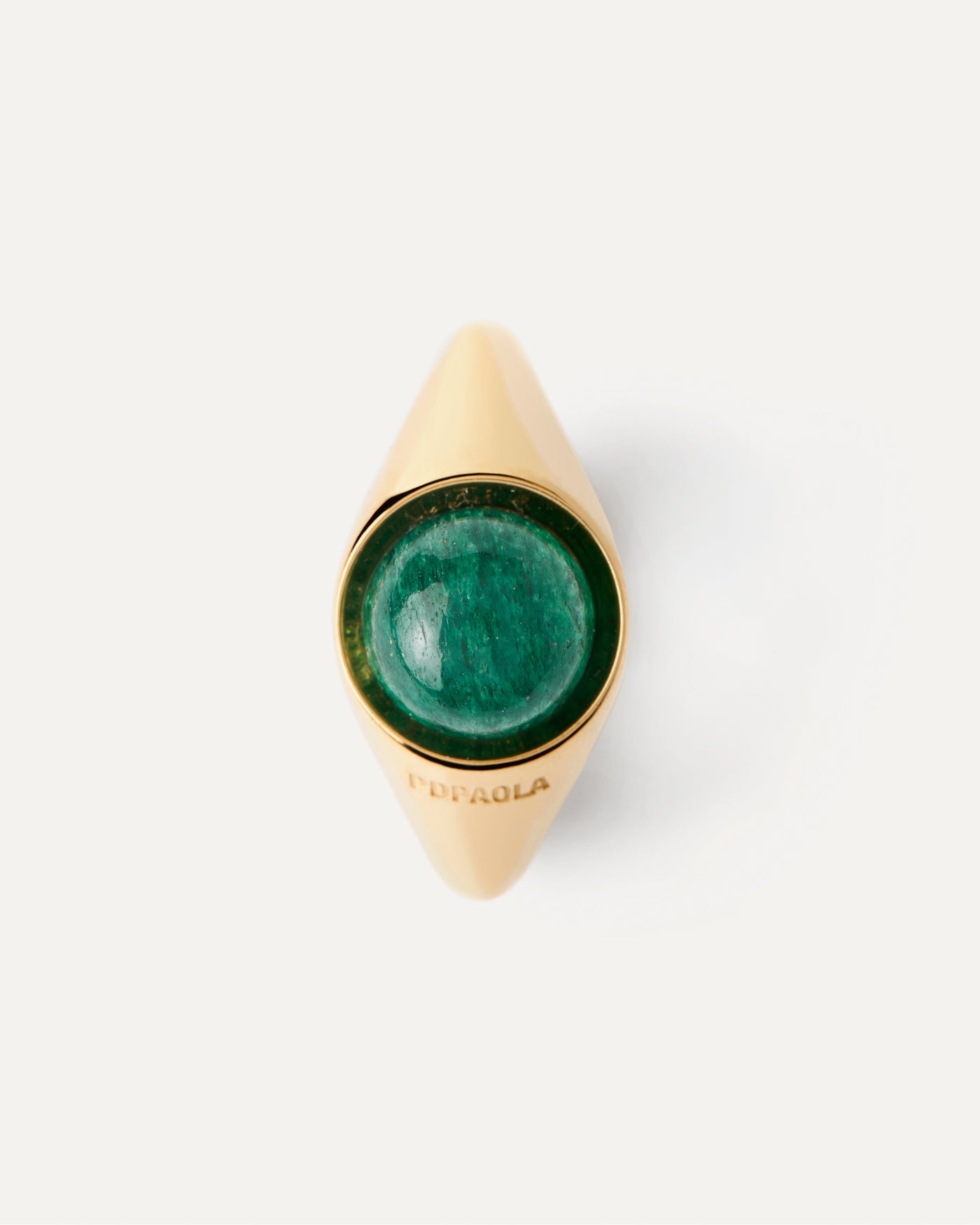 Green Aventurine Moon Ring - 
        
          Sterling Silver / 18K Gold plating
        
      