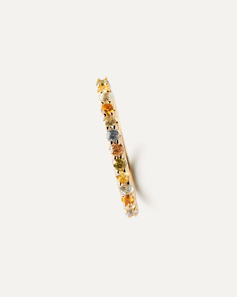 Anillo Rainbow - 
  
    Plata de Ley / Baño de Oro 18K
  
