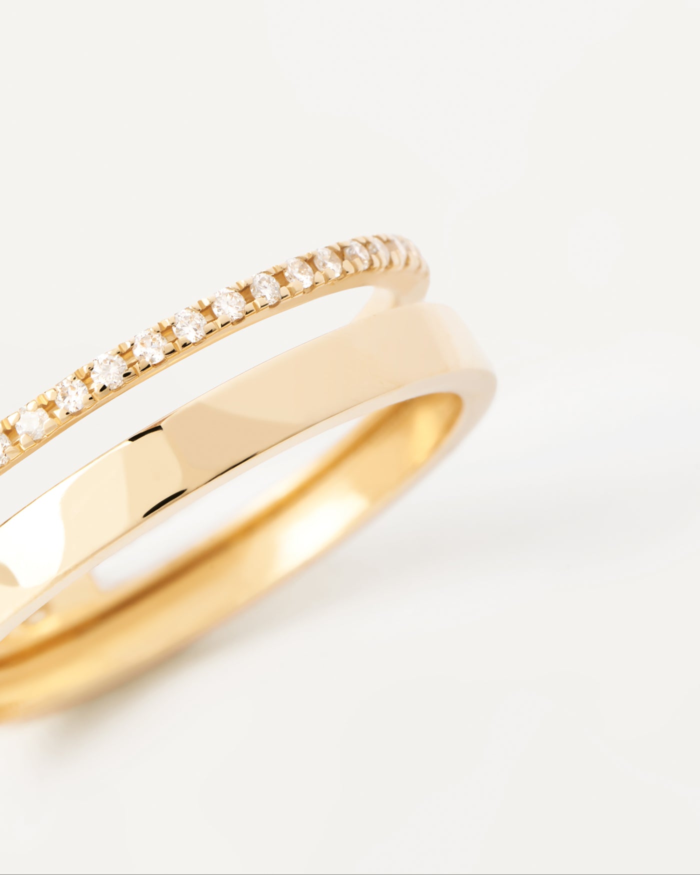 Anello in Diamanti e Oro Dual - 
  
    Oro 18K
  
