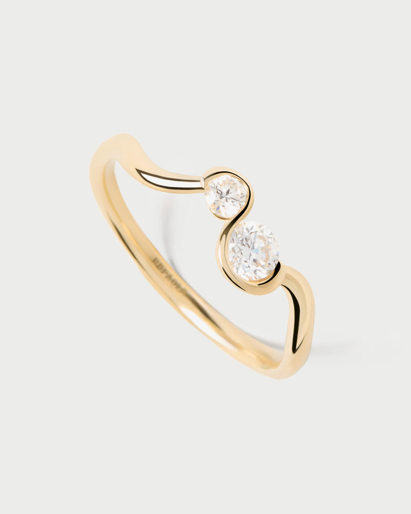 Dafne ring aus gold mit diamanten - 
  
    18 kt Gold
  
