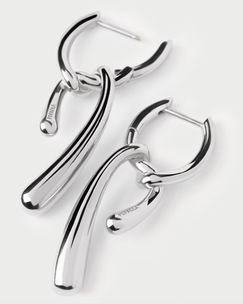 Twist silver hoops - 
  
    Sterling Silver
  
