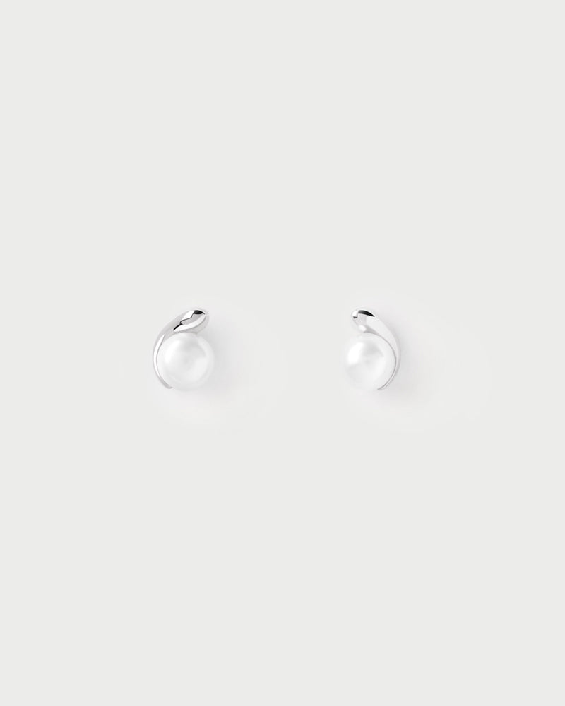 Pendientes stud de plata La Perla Mini - 
  
    Plata de Ley
  
