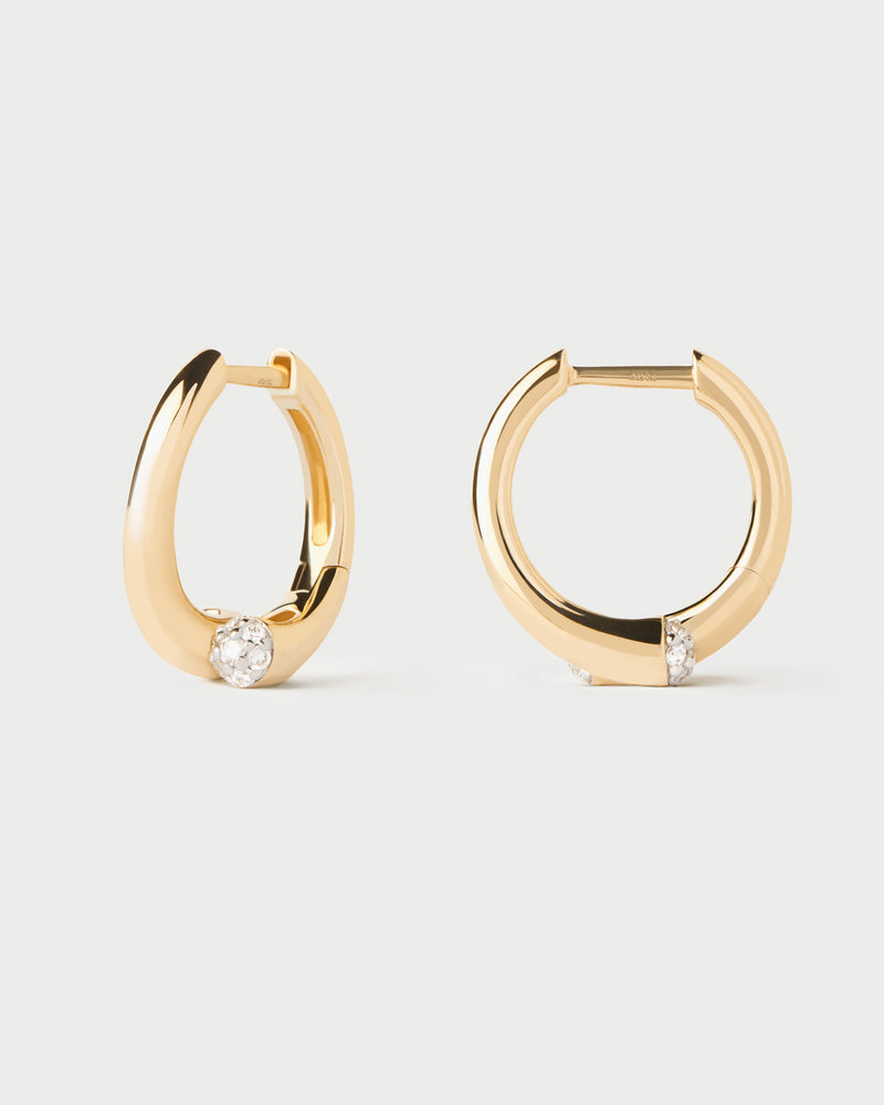 Orecchini a cerchio in diamanti e oro Eclipse - 
  
    Oro 18K
  

