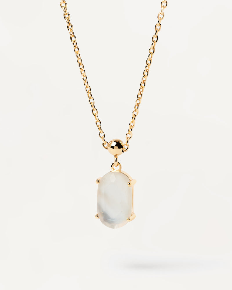Mother Of Pearl Intuition Charm - 
  
    Sterling Silver / 18K Gold plating
  
