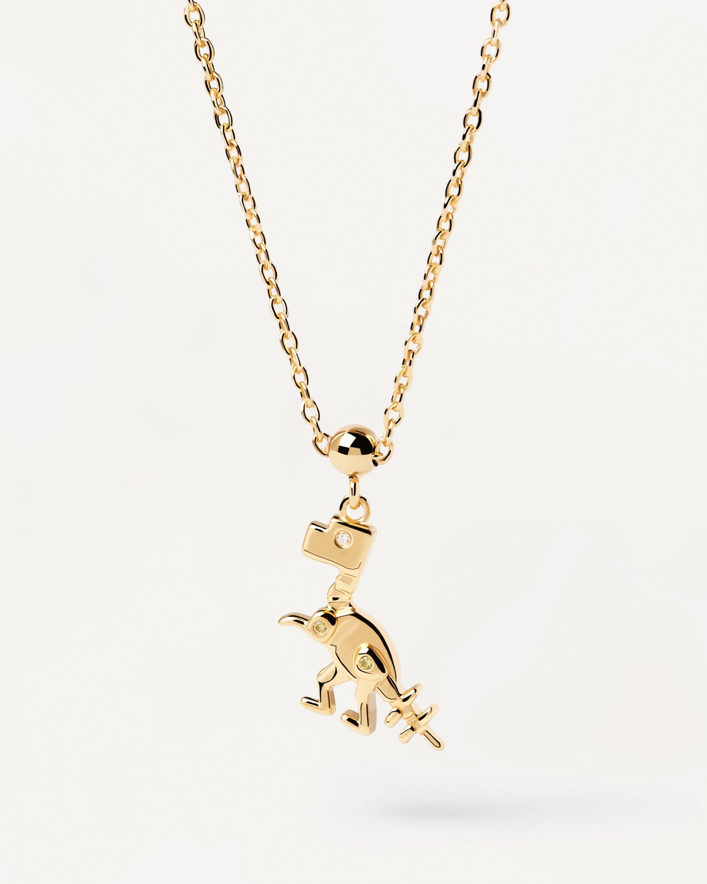 Gold T. rex Dinosaur Necklace | Tatty Devine – Tatty Devine