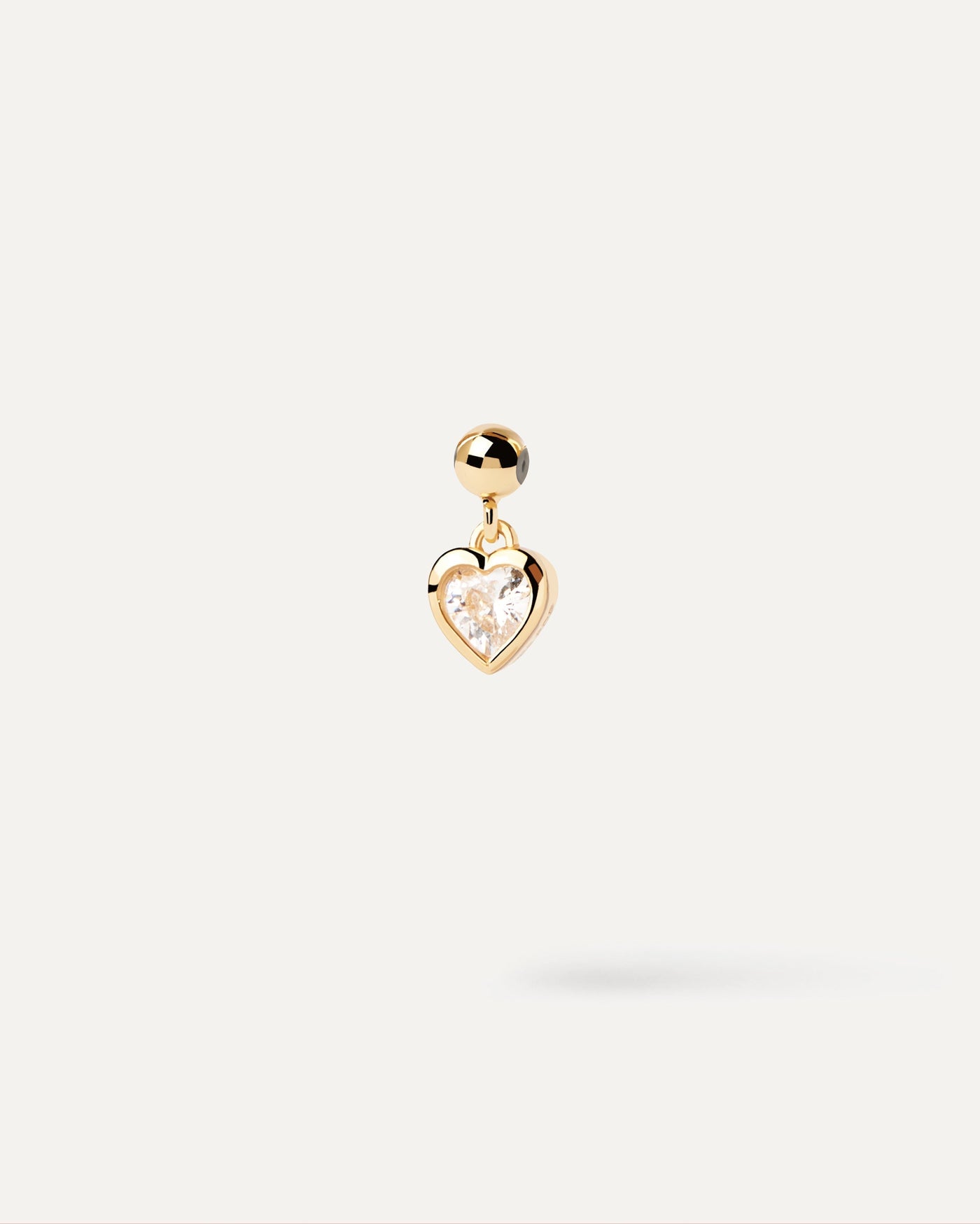 Charm Mini Cuore 
  
    Argento sterling / Placcatura in Oro 18K
  
