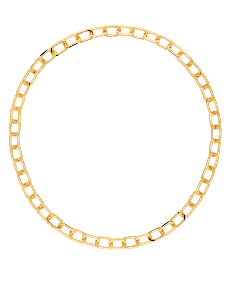 Small Signature Chain Necklace - 
  
    Brass / 18K Gold plating
  
