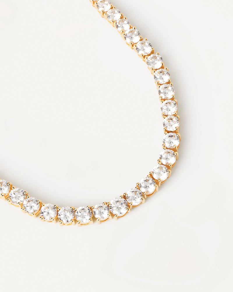 Collana Tennis Supreme - 
  
    Argento sterling / Placcatura in Oro 18K
  
