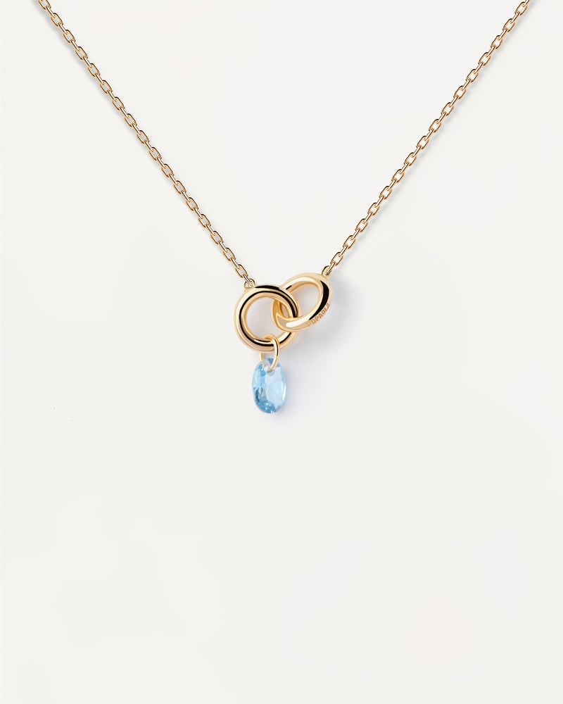 Collana Lily blu - 
  
    Argento sterling / Placcatura in Oro 18K
  
