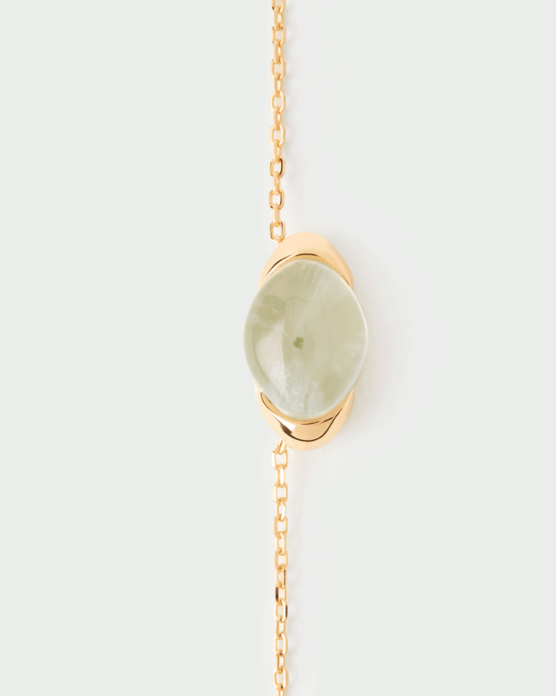Collana prehnite Bay - 
  
    Argento sterling / Placcatura in Oro 18K
  
